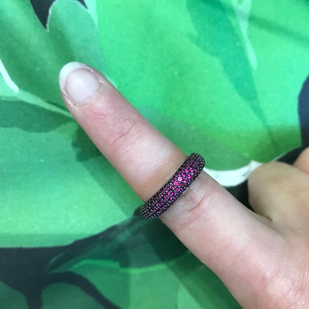 NWT Pink Crystal Sheila Fajl Ring